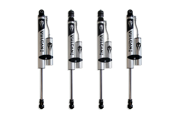 MaxTrac Vulcan 2.0 Reservoir Shocks, Front & Rear, for 8" Lift — 2013+ RAM 3500 (Without Factory Rear Air Ride)