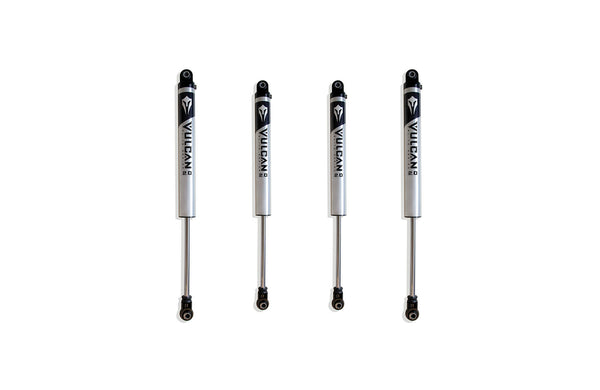 MaxTrac F&R Vulcan Series Ifp Shocks - 2.5"-3" Lift Height — Brushed Silver (949832V)