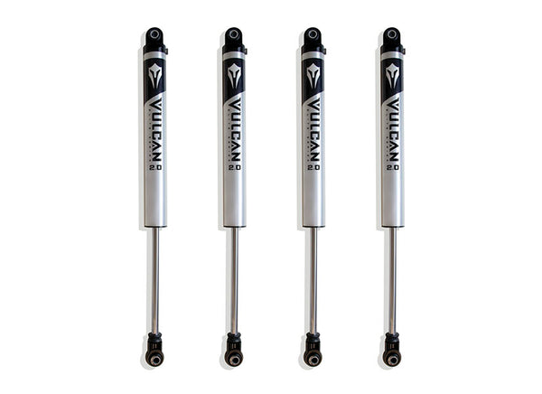 MaxTrac F&R Vulcan Series Ifp Shocks - 4.5" Lift Height — Brushed Silver (949942V)