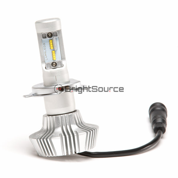 Ampoule de phare Brightsource 6500K H4 DEL avec dissipateur thermique en aluminium