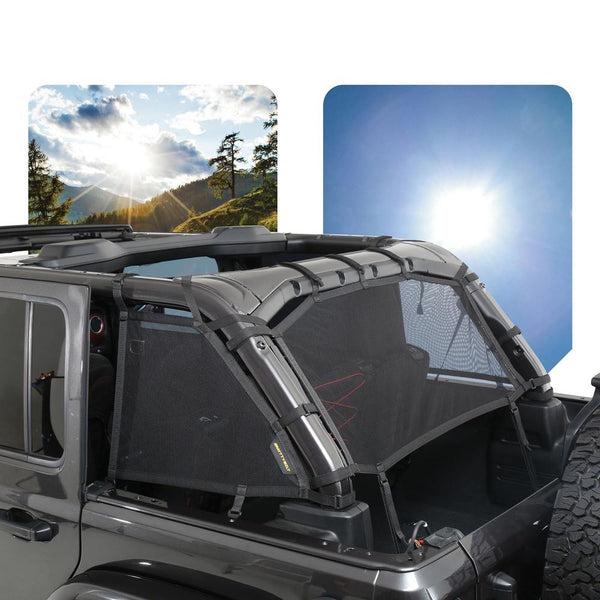 Smittybilt Côtés/arrière de toit en filet allongé Cloak