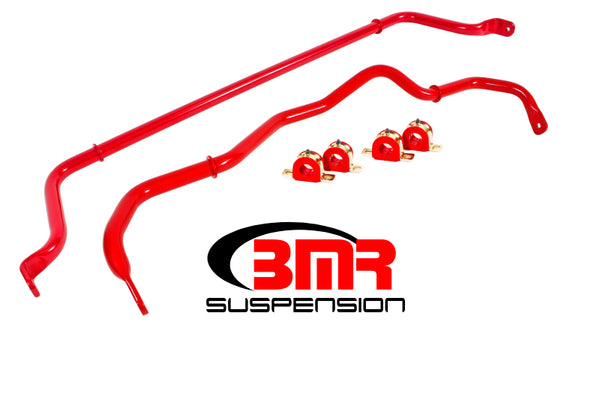 BMR Ensemble de barres stabilisatrices avant et arrière avec coussinets 16-17 Camaro 6e génération - rouge