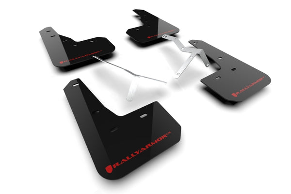 Rally Armor 23-25 Acura Integra A-Spec Black UR Mud Flap W/Red Logo (No Drilling Req.)