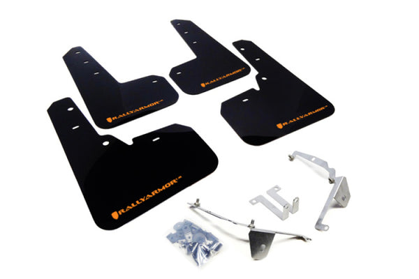 Rally Armor Garde-boue 13-17 Subaru Crosstrek XV - noir avec logo orange