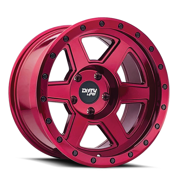 Dirty Life Roue Compound 9315 20x10 / 8x170 / déport -25mm / moyeu 125.2mm - rouge Crimson Candy