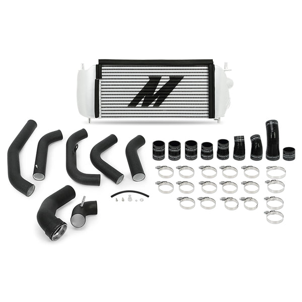 Mishimoto Ensemble de refroidisseur intermédiaire performance argent avec tuyaux noirs 15-16 Ford F-150 EcoBoost 3.5L
