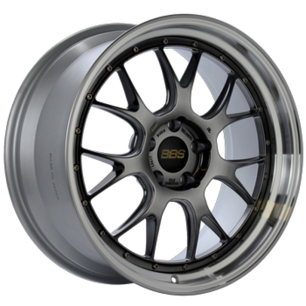 BBS Roue LM-R 20x9.5 5x120 ET23 - centre noir Diamond / rebord taillé au diamant - PFS/agrafe 82mm requis
