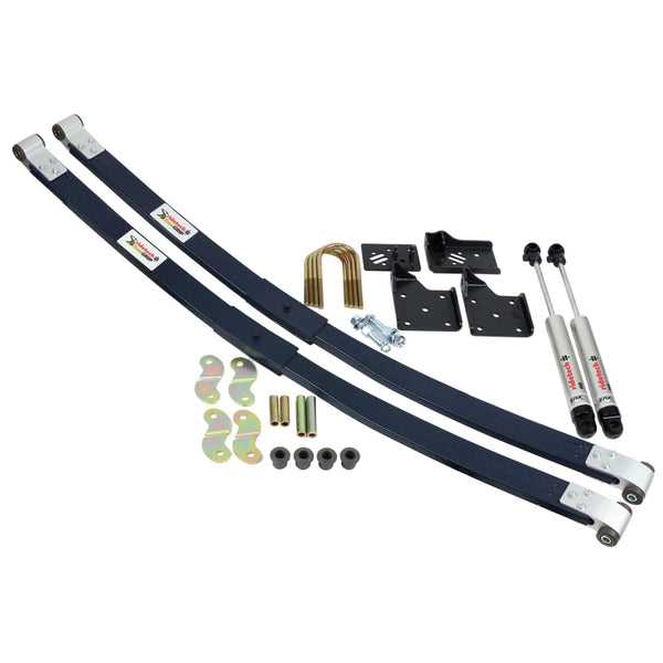 Ridetech 55-57 Chevrolet Bel Air Composite Leaf Spring w/ HQ Shock Kit - 2in Drop - Rear