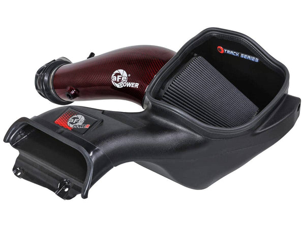AFE Power Track Series Red Kevlar Carbon Fiber Cold Air Intake System W/Black Pro 5R Filter | 2023-2025 F150 Raptor R