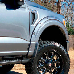 Air Design Satin Black Superbolt Fender Flares (4) 21-26 F150
