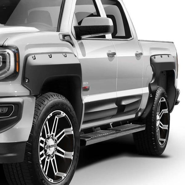 Air Design Superbolt Satin Black Fender Flares - 16-18 Sierra 1500 5'8" Box