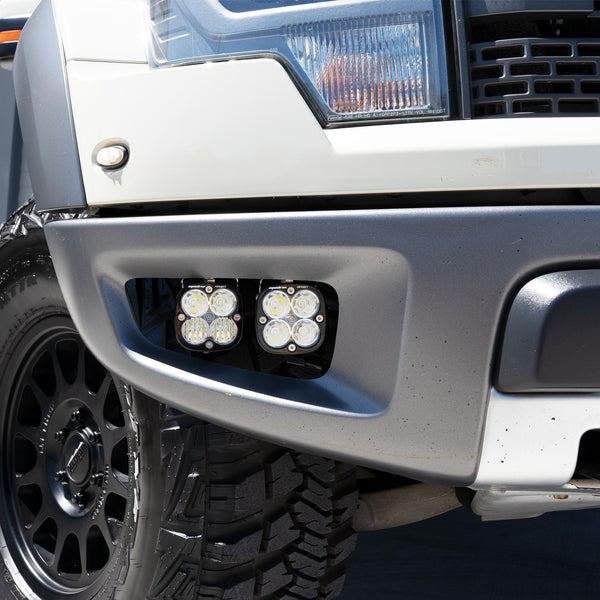 Baja Designs 10-14 Ford F-150 SVT Raptor Squadron Sport (Sportsmen) Dual Fog Pocket Light Kit