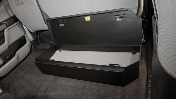 Tuffy Security Products Rear 60%Underseat Lockbox - '15-26 F-150 - '17-26 F-260/350/450 Super Duty - w/ Crew Cab (Black) (34401A)