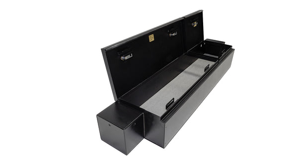 Tuffy Security Products Rear Underseat Lockbox - '19-27 Ram 1500 - w/ Crew Cab (Black) (35301A)
