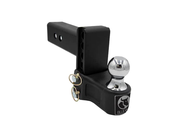 Adjustable Ball Mount 4" Drop/Rise 2-1/2 Inch Receiver Blue Ox