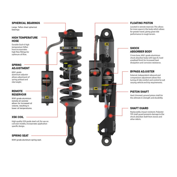 Old Man Emu 3" Lift Kit — 2024+ Toyota Tacoma (0330 Lb, 0 Lb) (ARB1207K)