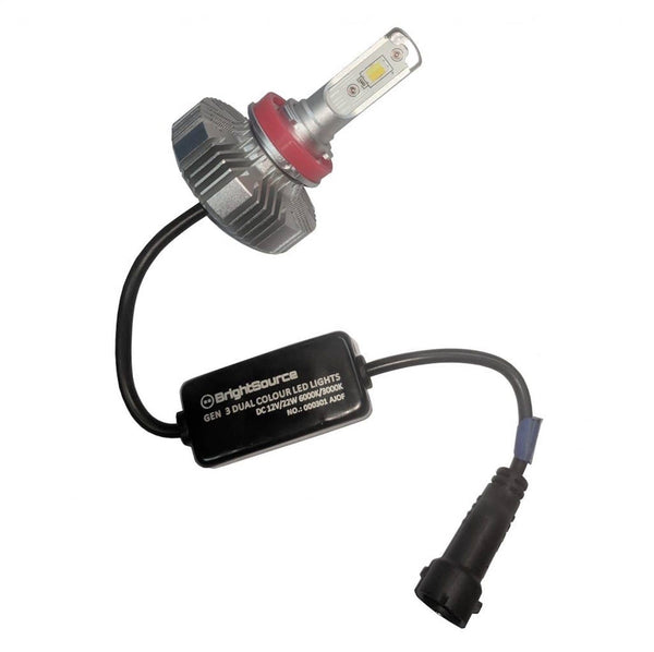 LED Fog Lights H9 Dual Color - Brightsource Duo Series