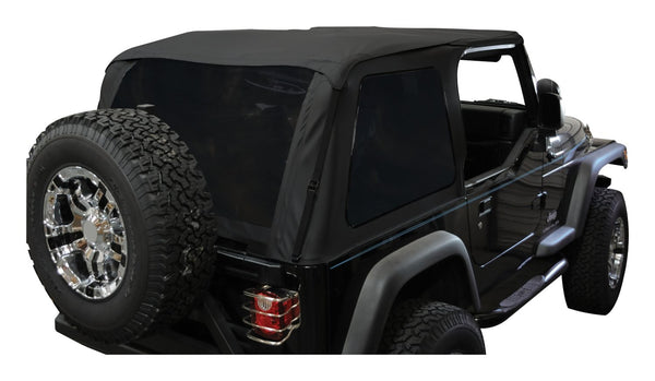 RT Offroad Black Diamond Bowless Replacement Top w/ Tinted Windows for 97-06 TJ w/o Unltd.