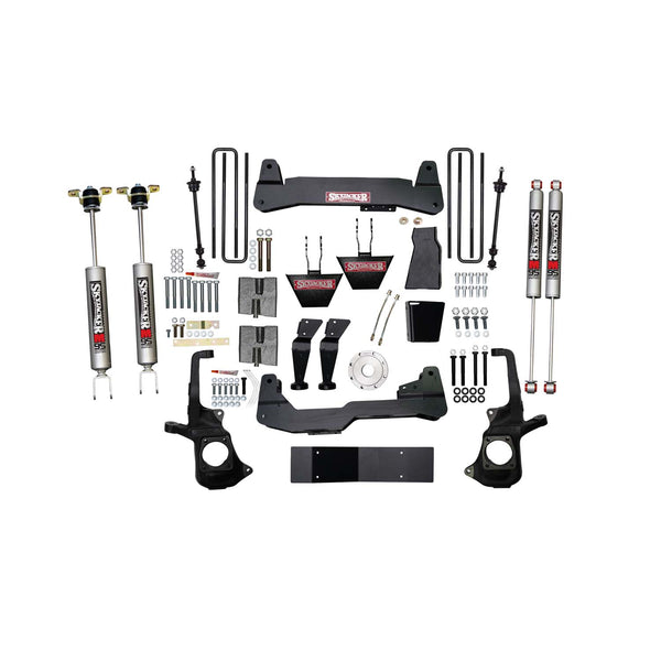 Skyjacker 6 in. Suspension Lift Kit With Torsion Bar Drop Brackets And Monotube Shocks. — Front — 2011-2019 Chevrolet Silverado 3500 HD, GMC Sierra 3500 HD (C1168KH-M)