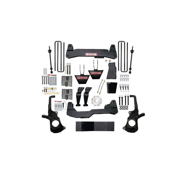 Skyjacker 6 in. Suspension Lift Kit With Torsion Bar Drop Brackets. — Front — 2011-2019 Chevrolet Silverado 3500 HD, GMC Sierra 3500 HD (C1168KH)