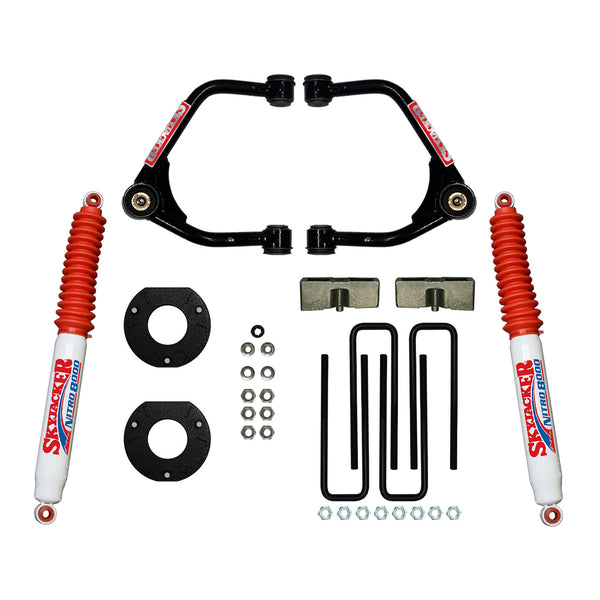 Skyjacker 3.5" Suspension Lift Kit with Nitro 8000 Shocks — 2019-2026 Chevrolet Silverado 1500 / 2019-2024 GMC Sierra 1500 (C19350MPN)