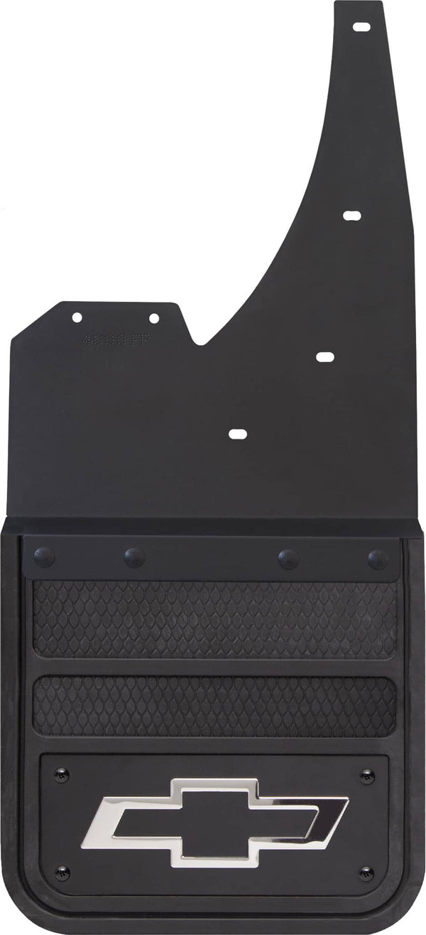 Cloud-Rider Front Mud Flaps with Black Plate & Chev Logo 19-26 Silverado 1500