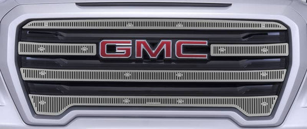 Cloud-Rider Cloud Rider Stainless Grille Overlay (Upper Only) - 19-21 Sierra 1500 Sle and Elevation