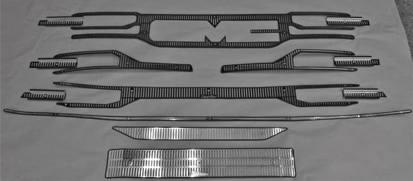 Cloud-Rider Stainless Grille & Bumper Overlay 22-24 Sierra 1500 (SLT/AT4/AT4X) with Front Camera