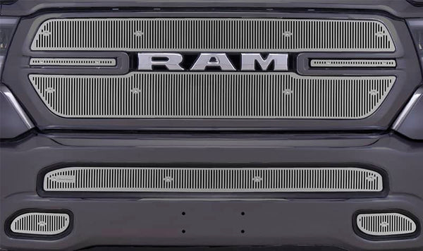 Cloud-Rider Garniture de calandre et de pare-chocs en inox 19-24 Ram 1500 Big Horn et Sport sans caméra ni capteurs de stationnement