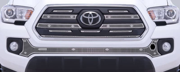 Cloud-Rider Cloud Rider Stainless Grille & Bumper Overlay - 18-19 Tacoma SR5 with Block Heater Hole