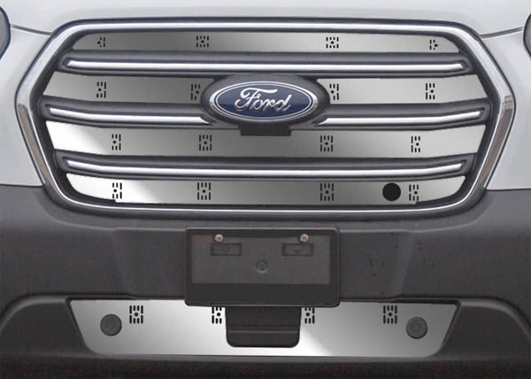 Cloud-Rider Stainless Winter Grille & Bumper Overlay - 20-25 Transit with Block Heater