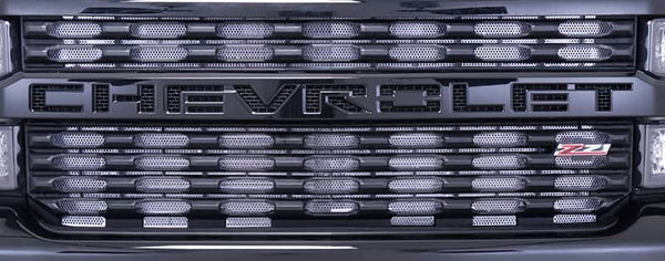 Cloud-Rider Stainless Grille Overlay (Upper Only) 19-21 Chev 1500 WT/Custom/Custom Trail Boss