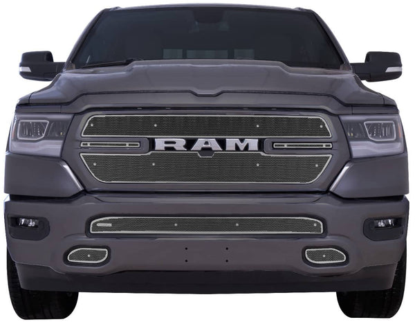 Cloud-Rider Cloud Rider Stainless Grille & Bumper Overlay - 19-24 Ram 1500 Sport with Front Camera Without Park Senso (CLO-29-3600)