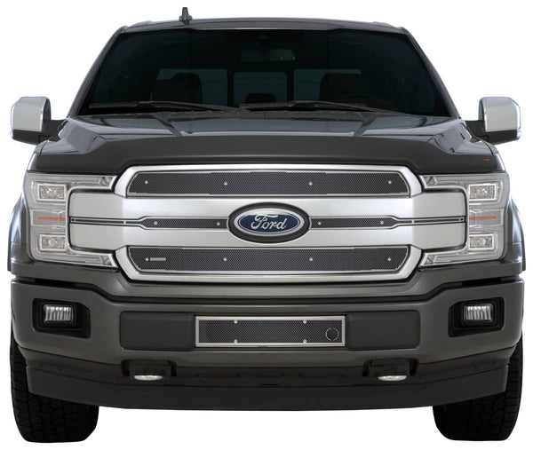 Cloud-Rider Recouvrement de calandre et de pare-chocs 18-20 F150 King Ranch et Platinum - sans plaque d'immatriculation - avec trou pour chauffe-moteur