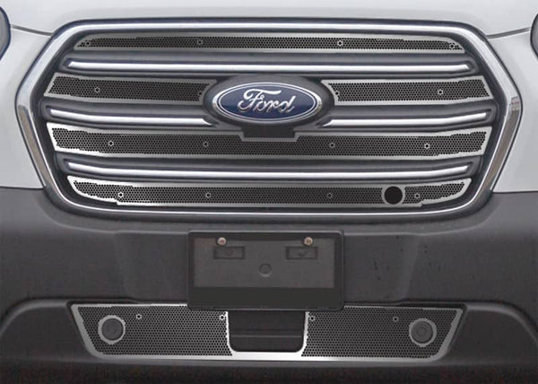 Cloud-Rider Cloud Rider Stainless Grille & Bumper Overlay - 20-25 Transit with Block Heater
