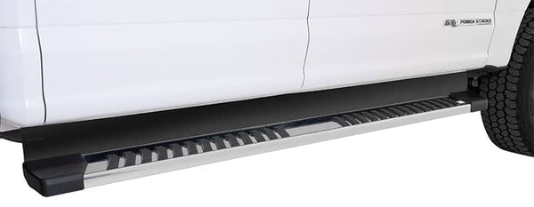 Cloud-Rider Black Aluminum Step Liner - 17-22 Super Duty Crew with 5" Oval or 6" Angular Step Bars