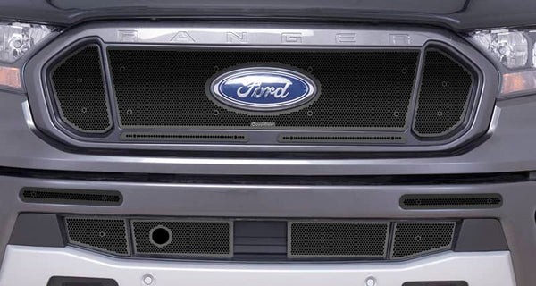 Cloud-Rider Cloud Rider Black Grille & Bumper Overlay - 19-23 Ranger XLT with Adaptive Cruise & Block Heater