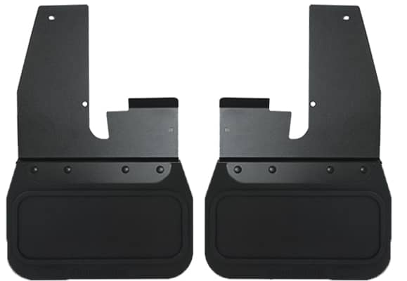 Cloud-Rider Black Custom Fit 14" Wide Kickback Front Mud Flaps - 19-26 Ram 2500/3500