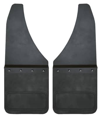 Cloud-Rider Black Universal 14" Wide Kickback Rear Mud Flaps