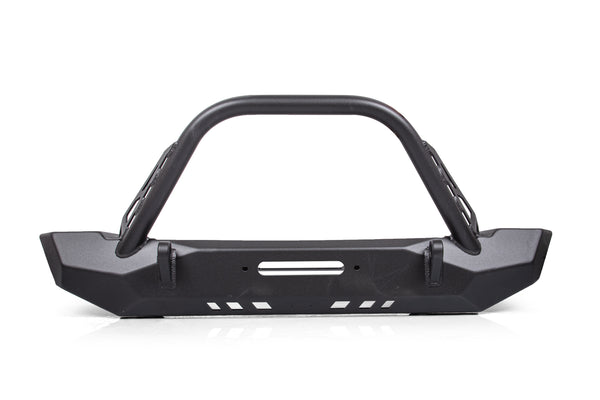 JKS Manufacturing Pyro Mid-Width Front Bumper with Flat Top Stinger | Jeep Wrangler CJ/YJ/TJ