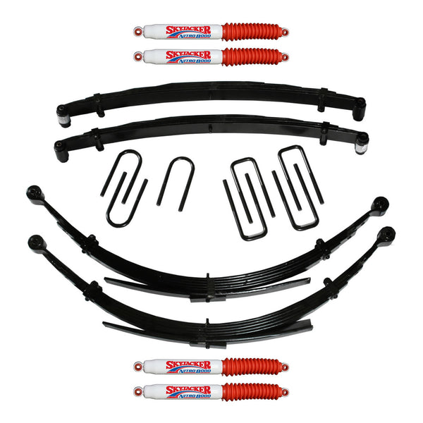 Système de rehaussement Skyjacker 6 po avec 4 amortisseurs Nitro — Dodge W250/W350 Cummins 1989-1991 (D600CDKS6-N)