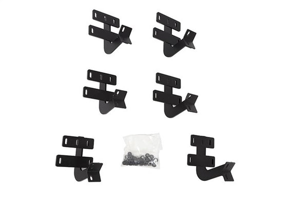 DeeZee Hex Black Cab Length Nerf Steps Brackets - 19-26 Ram 1500