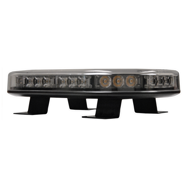 Uni-Bond Lighting Barre lumineuse d'avertissement DEL ambre 9.75 po à lentille transparente (E-2110AC)