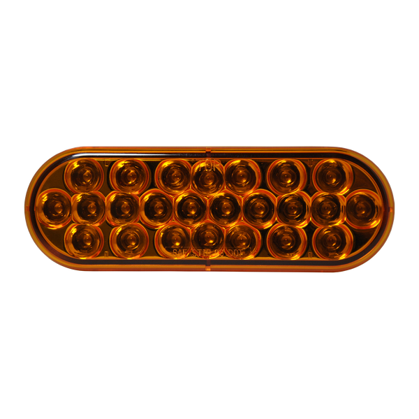 Uni-Bond Lighting Oval LED Warning Light Quad Flash Amber (E-920A)