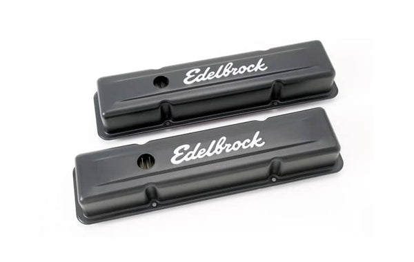Valve Cover Black Chev 262-400 59-86 Tall - Edelbrock