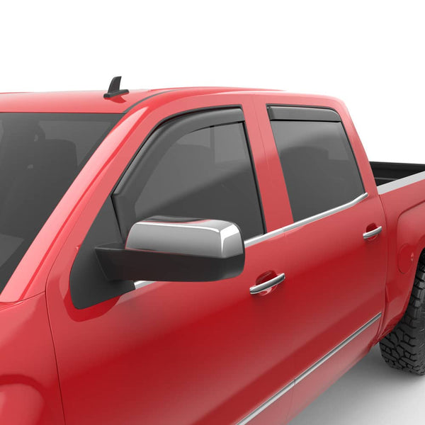 EGR Matte in Channel Ventvisor - 14-18 Silverado/Sierra 1500 Crew / 15-19 Silverado/Sierra HD Crew