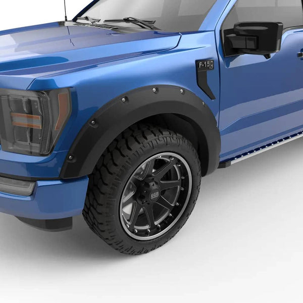 EGR Black Bolt-ON Look Fender Flares - 21-26 F150