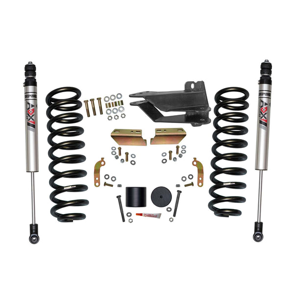 Skyjacker 2.5 in. Front Leveling Kit With ADX M2.0 Aluminum Monotube Shocks. — Gas — 2017-2025 Ford F-250 / F-350 Super Duty (F1720VBK-XM)