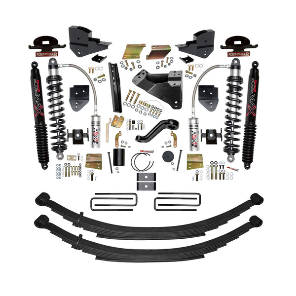 Skyjacker 6 in. ADX 2.5 Coilover Suspension Lift Kit With Black MAX Shocks. — Front — 2023-2025 Ford F-250 / F-350 Super Duty (F2361KS-B)