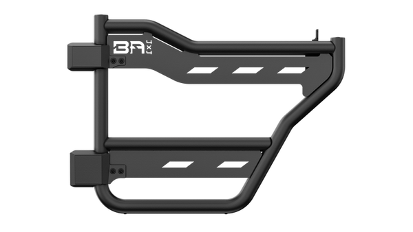 Body Armor 4x4 2021+ Bronco Rear Tube Trail Doors with Webbingblackpair